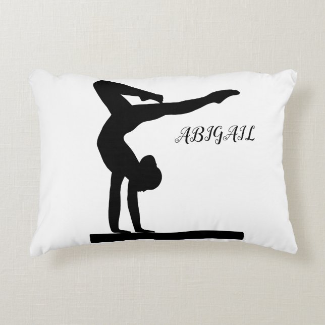 GYMNASTIK GING PILLOW PERSONALISIERT. DEKOKISSEN (Vorderseite)