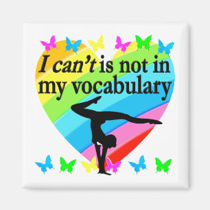 GYMNASTIK GIRL INSPIRATIONAL DESIGN MAGNET