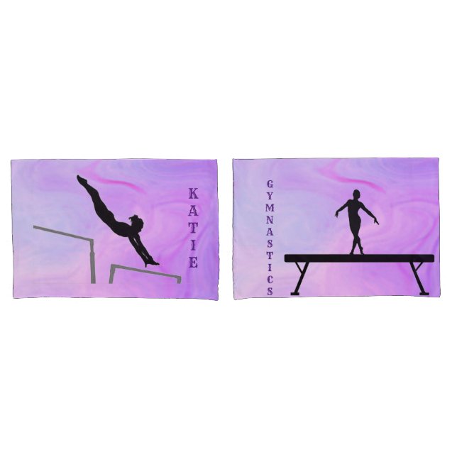 Gymnastik Girls Events Pillowcases Kissenbezug (Vorderseite-Set)