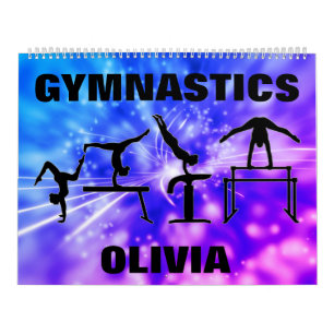 Gymnastik Girls Lila und Blauer Kalender