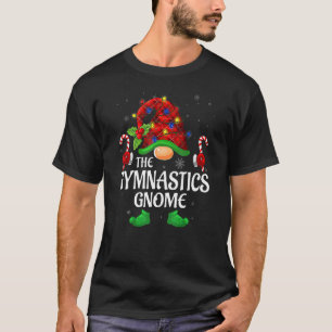 Gymnastik Gnome Buffalo Red Kariert Matching Famil T-Shirt