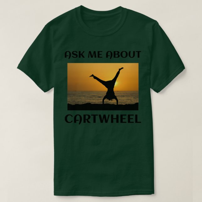 Gymnastik Gymnast Backflip Tumbling Acrobatik Fu T-Shirt (Design vorne)