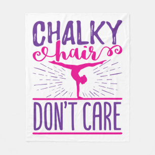 Gymnastik Gymnast Chalky Hair Keine Sorge Fleecedecke
