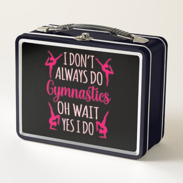 Gymnastik Gymnast Gymnastik Liebe Sport Metall Brotdose (Vorderseite)