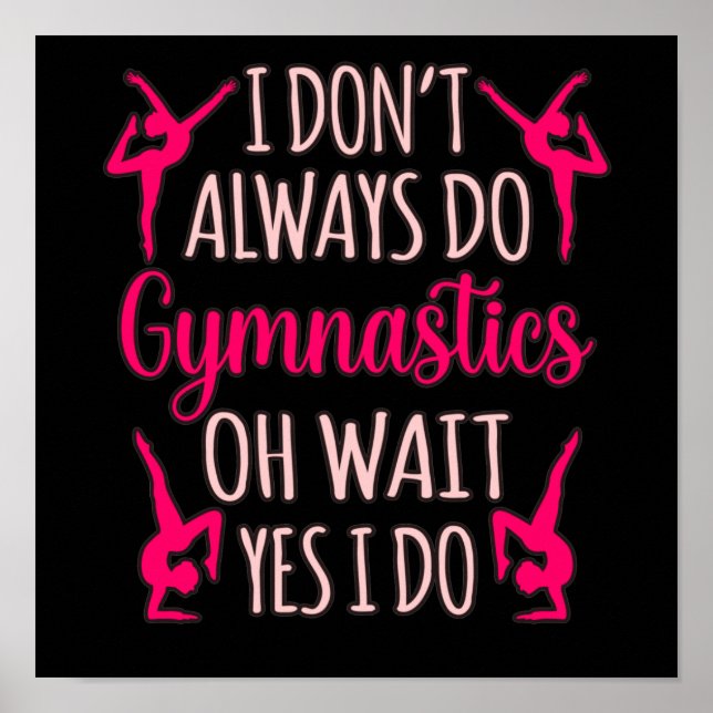 Gymnastik Gymnast Gymnastik Liebe Sport Poster (Vorne)
