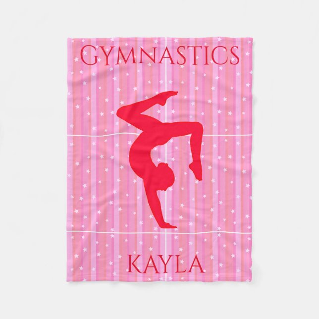 Gymnastik GYMNAST Vlies Decke. Fleecedecke (Vorderseite)