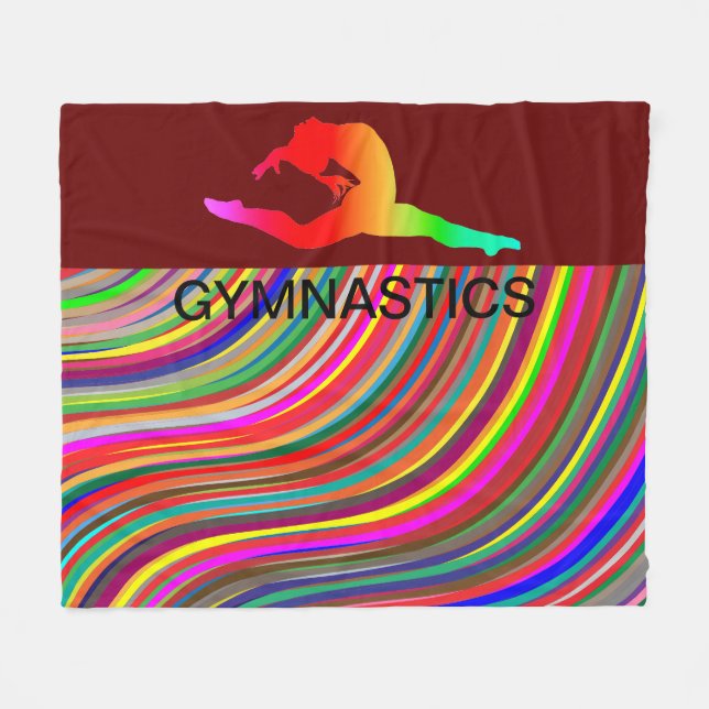 Gymnastik GYMNAST Vlies Decke. Fleecedecke (Vorderseite (Horizontal))