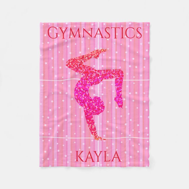 Gymnastik GYMNAST Vlies Decke. Fleecedecke (Vorderseite)