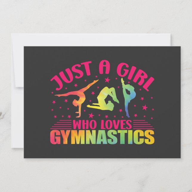 Gymnastik Gymnastik Gymnastik Gymnastik Liebe Einladung (Vorderseite)