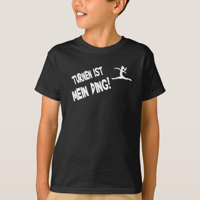 Gymnastik Gymnastik Sprichwort Design T-Shirt (Vorderseite)