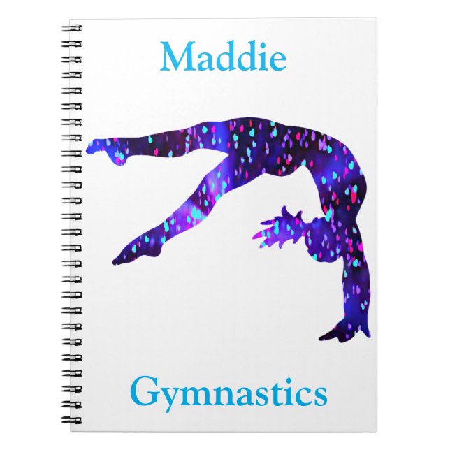 Gymnastik-Handfeder-Notebook Notizblock (Vorderseite)