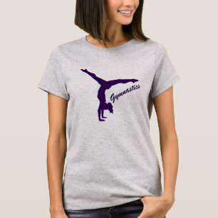 Gymnastik Handstand Silhouette T-Shirt