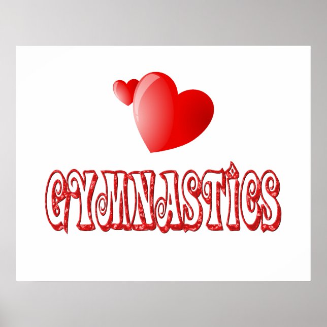 Gymnastik Herz Poster (Vorne)