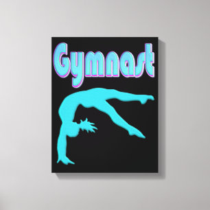 Gymnastik Hinterhand Ausstieg Aquamarin Leinwanddruck