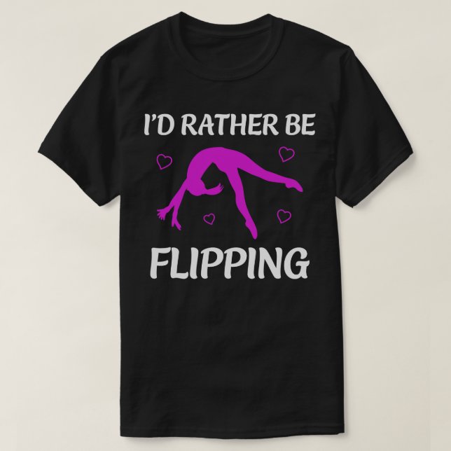 Gymnastik Id Drehe lieber Cheerleader Girl T-Shirt (Design vorne)