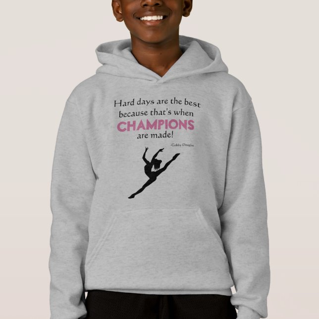 Gymnastik-InspirationHoodie Hoodie (Vorderseite)