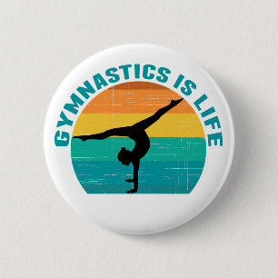 Gymnastik ist das Leben Schönes Sunset Gymnastik A Button