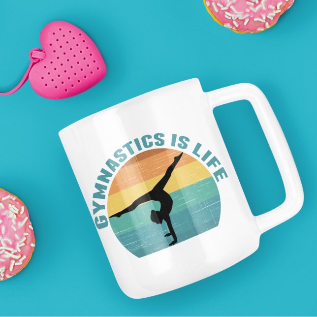 Gymnastik ist das Leben Schönes Sunset Gymnastik A Kaffeetasse (Von Creator hochgeladen)