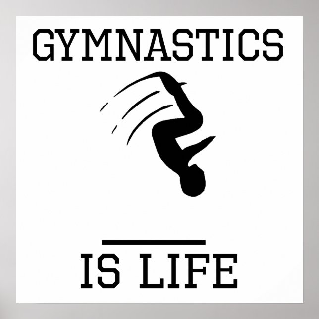 Gymnastik ist Leben Poster (Vorne)