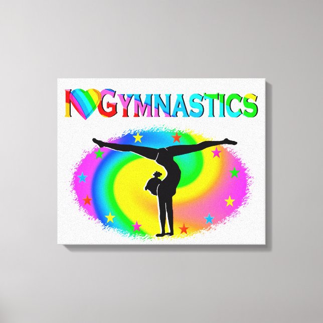GYMNASTIK IST MEIN LEBEN LEINWANDDRUCK (Vorderseite)