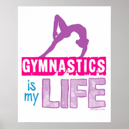 Gymnastik ist mein Leben Poster