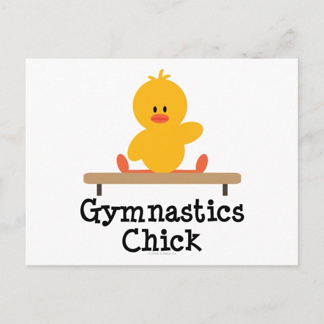 Gymnastik Kick Postkarte (Vorderseite)