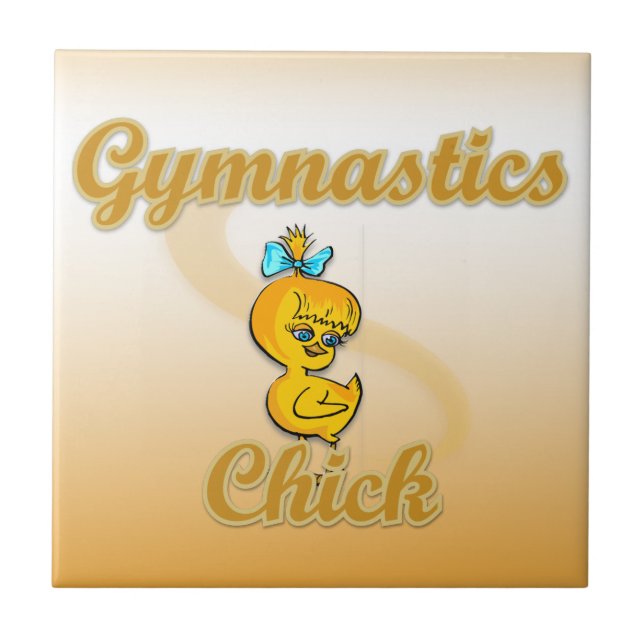 Gymnastik-Küken Fliese (Vorderseite)