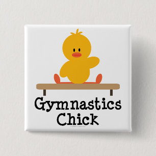 Gymnastik-Küken-Knopf Button