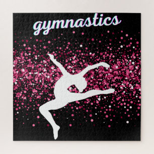 Gymnastik Leap Pink Glitzer