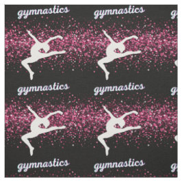 Gymnastik Leap Pink Glitzer Stoff