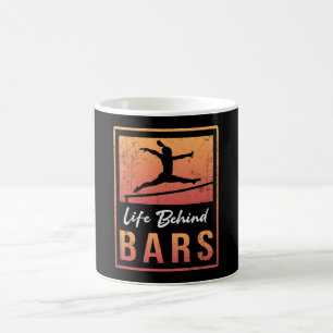 Gymnastik Leben hinter Bars Acrobat Retro Gymnast Kaffeetasse
