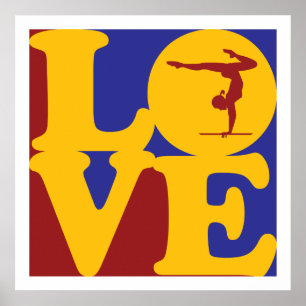 Gymnastik Liebe Poster