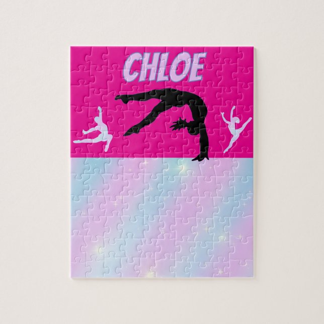 Gymnastik Lila Lilac Hot Pink Baby Blue Pastell (Vertikal)