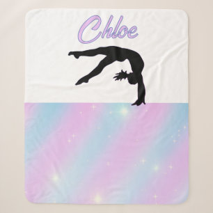 Gymnastik Lila Lilac und Baby Blue Pastel Sherpadecke