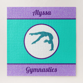 Gymnastik Lila / Türkis Puzzle