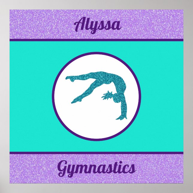 Gymnastik Lila / Türkisches Poster (Vorne)