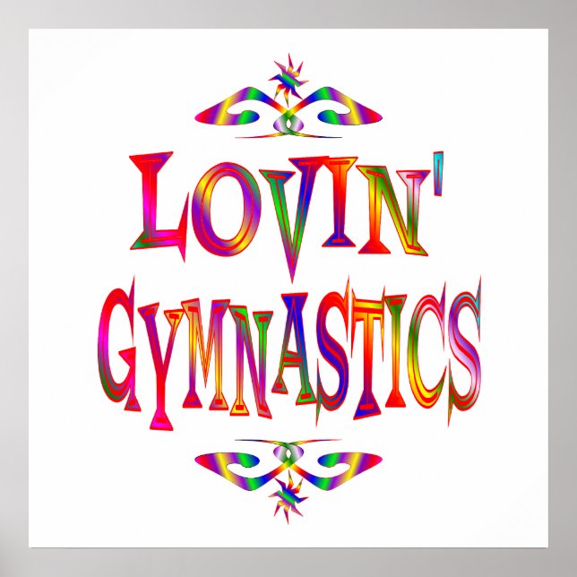 Gymnastik Lover Poster (Vorne)