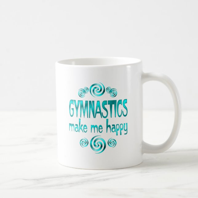Gymnastik machen mich glücklich kaffeetasse (Rechts)
