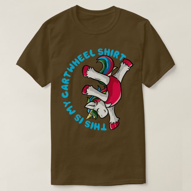 Gymnastik Mädchen Das ist mein Cartwheel Shirt Uni (Design vorne)