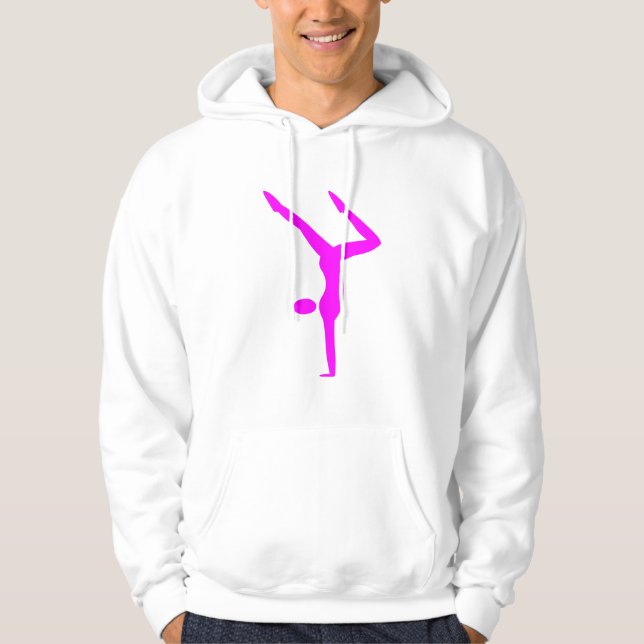 Gymnastik - Magenta Hoodie (Vorderseite)
