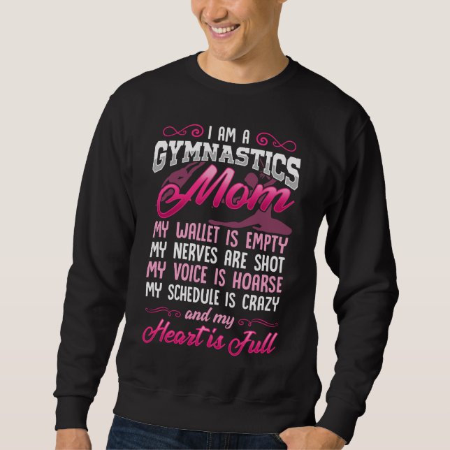 Gymnastik Mama Tochter Athlete Gymnastin Mutter Sweatshirt (Vorderseite)