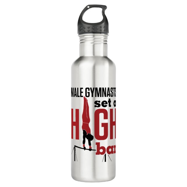 Gymnastik Männer und Frauen Set a Hoch Bar Edelstahlflasche (Vorderseite)