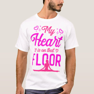 Gymnastik mein Herz ist auf dieser Mama T-Shirt