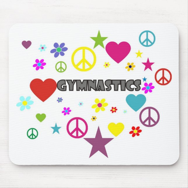Gymnastik mit Mischgraphiken Mousepad (Vorne)