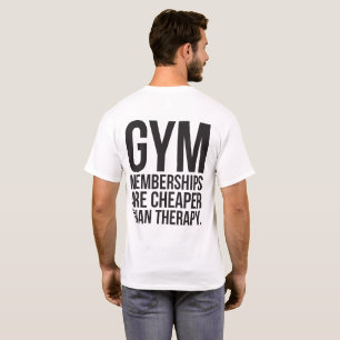 Gymnastik-Mitgliedschaften sind billiger als Thera T-Shirt
