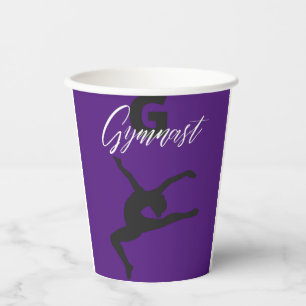 Gymnastik Monogram G ist für Gymnast Pappbecher