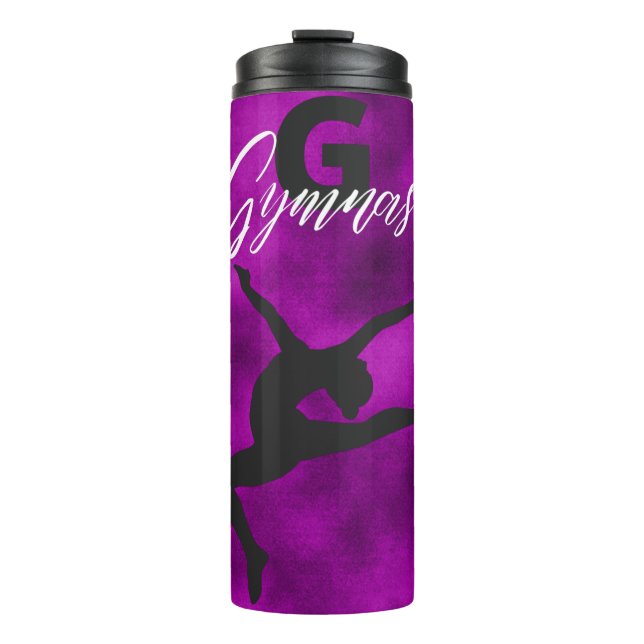 Gymnastik Monogram G ist für Gymnast Thermosbecher (Vorderseite)