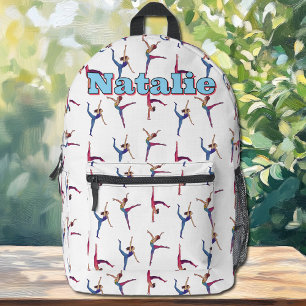 Gymnastik Muster Dance Girl Custom Backpack Bedruckter Rucksack
