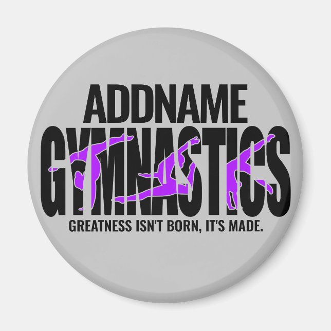 Gymnastik NAME Acrobatic Team Handspring Gymnast Magnet (Vorne)