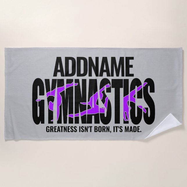 Gymnastik NAME Acrobatic Team Handspring Gymnast Strandtuch (Vorderseite)